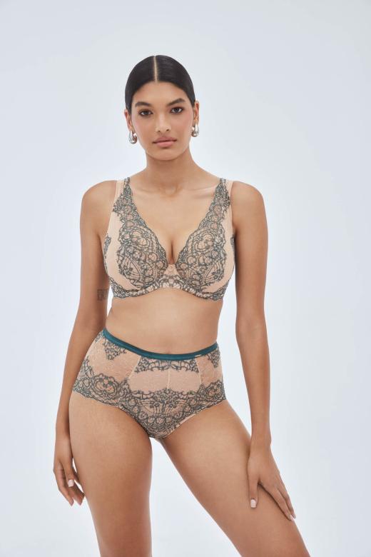 Splendore  figi z wysokim stanem – koronkowe efektowne figi z wysokim stanem