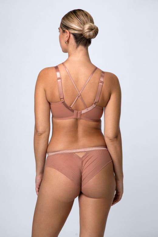 Chiara M  – Miękki biustonosz z ozdobnymi strapsami dla średnich i dużych biustów